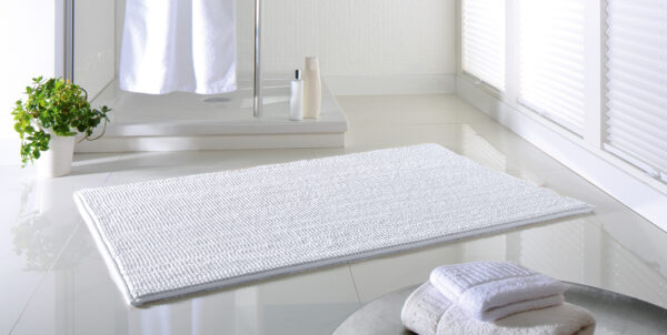 Badematte ca. 60x90 cm Hochflor Chenille Badematten – Bild 3